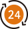 24時間365日相談を受付（日本語対応）